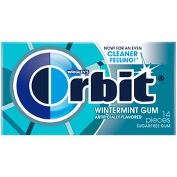 ORBIT Wintermint Sugarfree Chewing Gum, 14 Piece Single Pack image