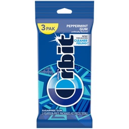 ORBIT Peppermint Sugarfree Chewing Gum, Multipack (3 Packs) image