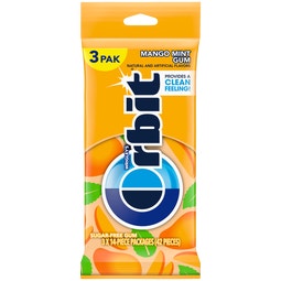 Orbit Sugar Free Mango Mint Singles 3 Pack 14 Pieces image
