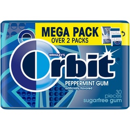ORBIT Peppermint Sugarfree Chewing Gum, 30 Piece Mega Pack image
