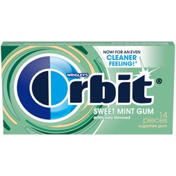 ORBIT Sweet Mint Sugarfree Chewing Gum, 14 Piece Single Pack image