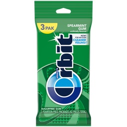 ORBIT Spearmint Sugar Free Chewing Gum, Multipack (3 Packs) image