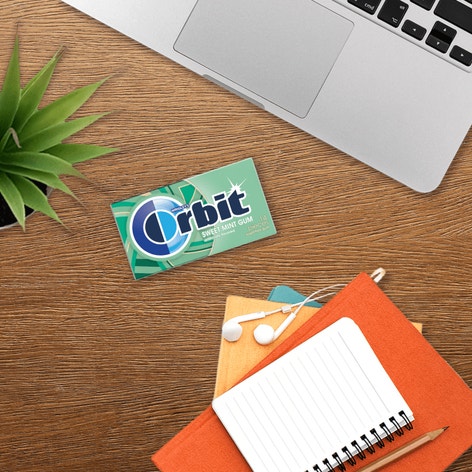 ORBIT Sweet Mint Sugarfree Chewing Gum, 14 Piece Single Pack
