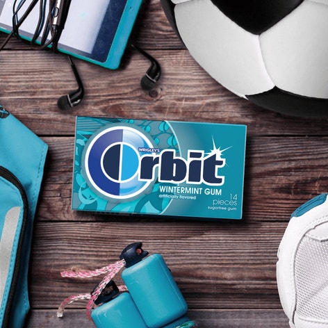 ORBIT Wintermint Sugarfree Chewing Gum, 14 Piece Single Pack