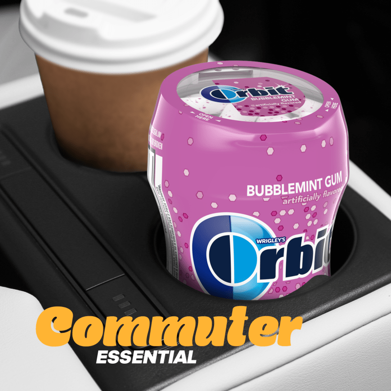ORBIT Bubblemint Sugarfree Gum, 55-Piece Bottle