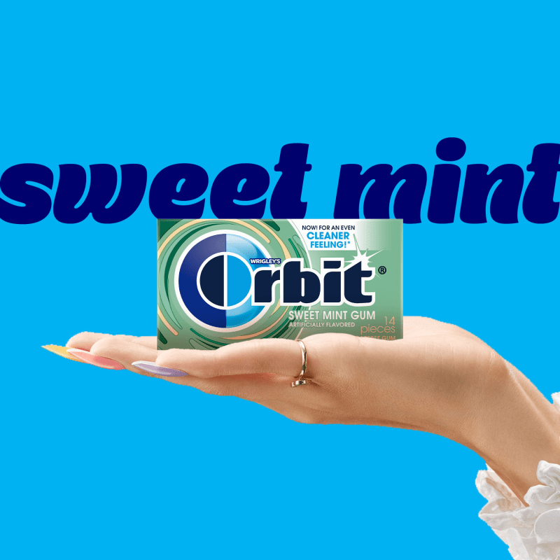 ORBIT® Sweet Mint Sugarfree Chewing Gum, 14 Piece Single Pack