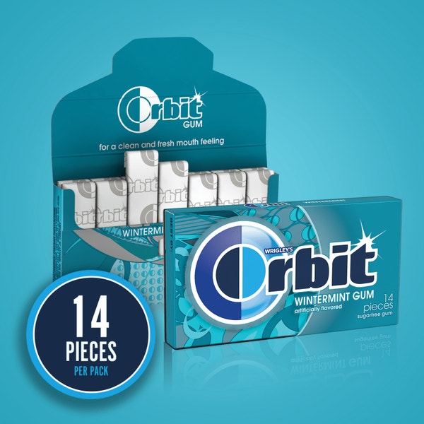 ORBIT Wintermint Sugarfree Chewing Gum, Multipack (3 Packs)