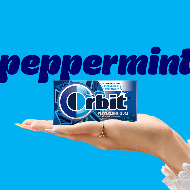 ORBIT Peppermint Sugarfree Chewing Gum, Value Pack (8 Packs)