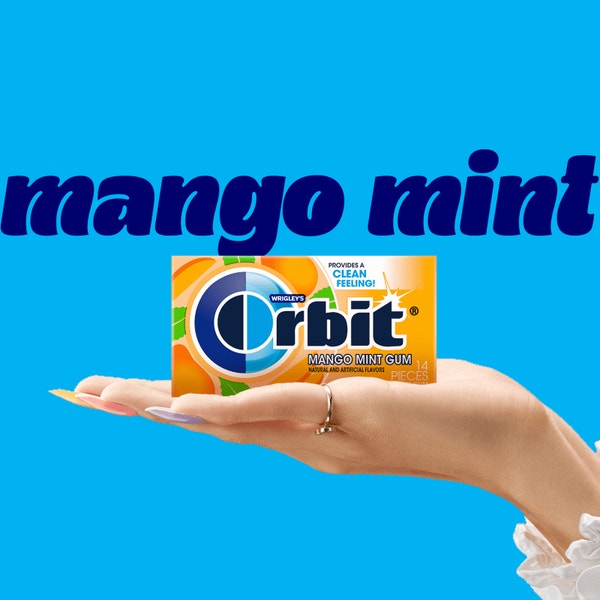 Orbit Sugar Free Mango Mint Singles 3 Pack 14 Pieces