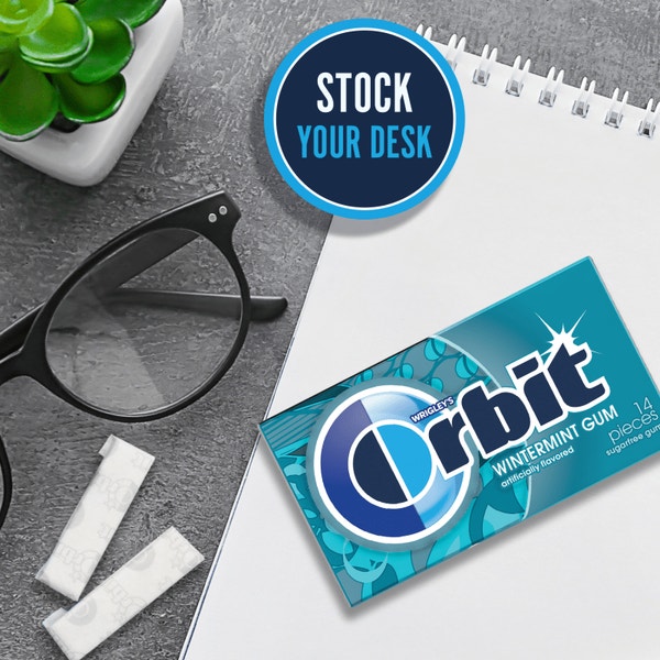 ORBIT Wintermint Sugarfree Chewing Gum, 14 Piece Single Pack