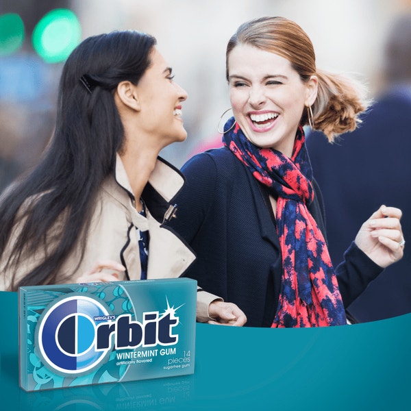 ORBIT Wintermint Sugarfree Chewing Gum, 14 Piece Single Pack