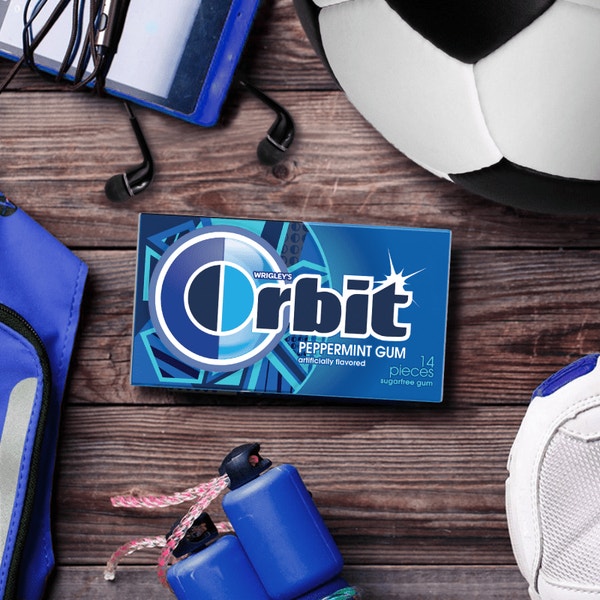 ORBIT Peppermint Sugarfree Chewing Gum, 14 Piece Single Pack