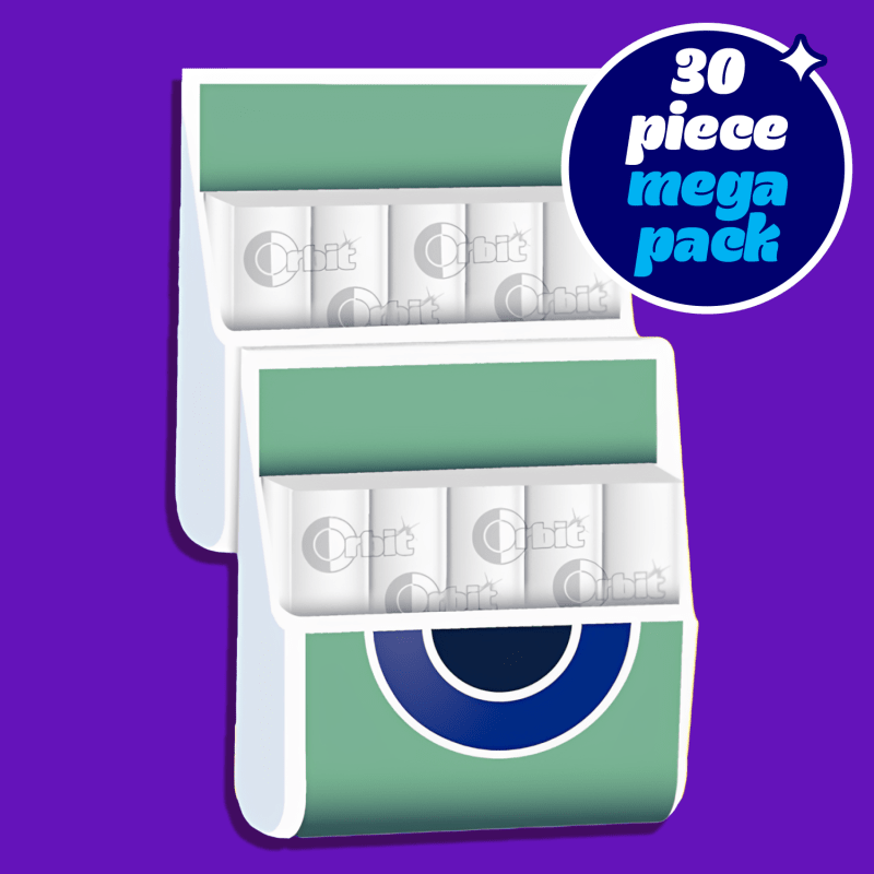 ORBIT Sweet Mint Sugarfree Chewing Gum, 30 Piece Mega Pack
