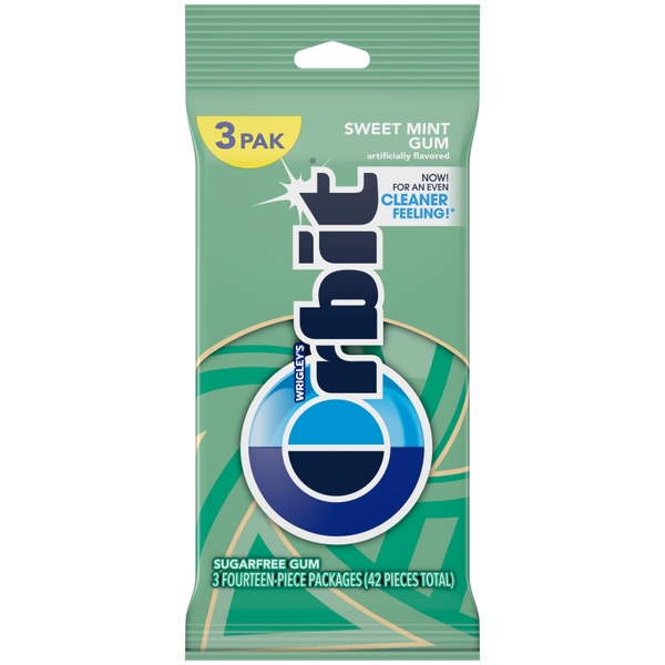 ORBIT Sweet Mint Sugar Free Chewing Gum, Multipack (3 Packs)