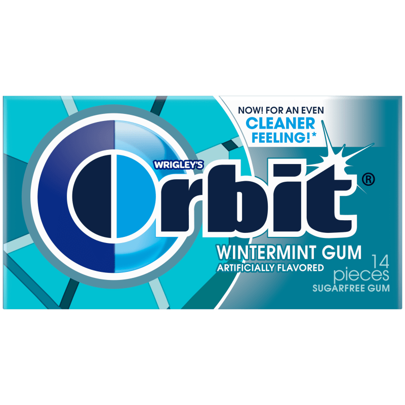ORBIT® Wintermint Sugarfree Chewing Gum, 14 Piece Single Pack
