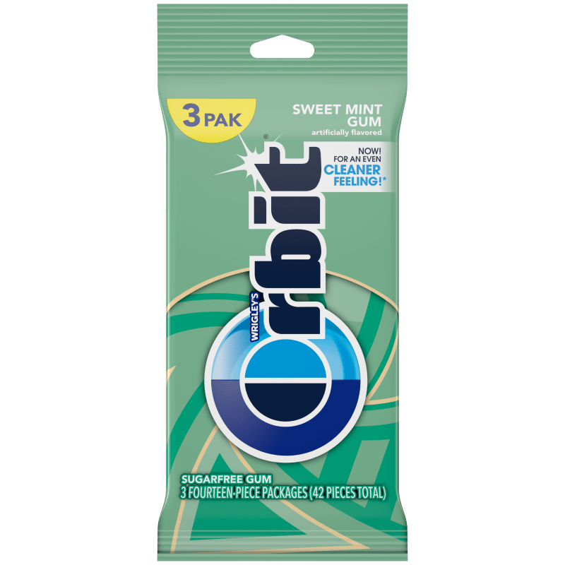 ORBIT® Sweet Mint Sugar Free Chewing Gum, Multipack (3 Packs)