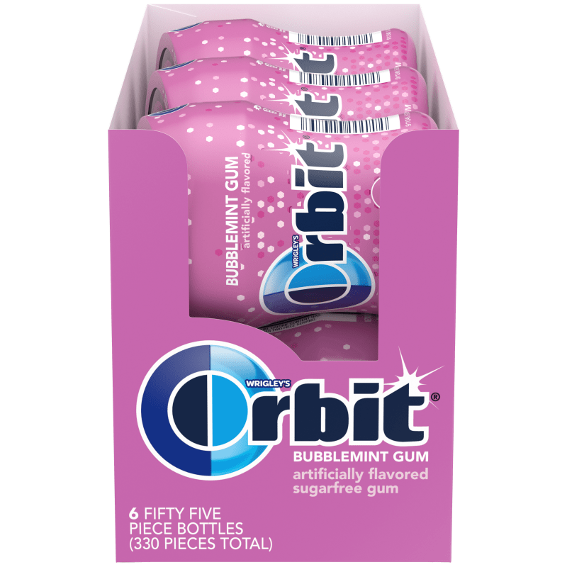 ORBIT Bubblemint Sugarfree Chewing Gum, 14 Piece Single Pack | Orbit Gum